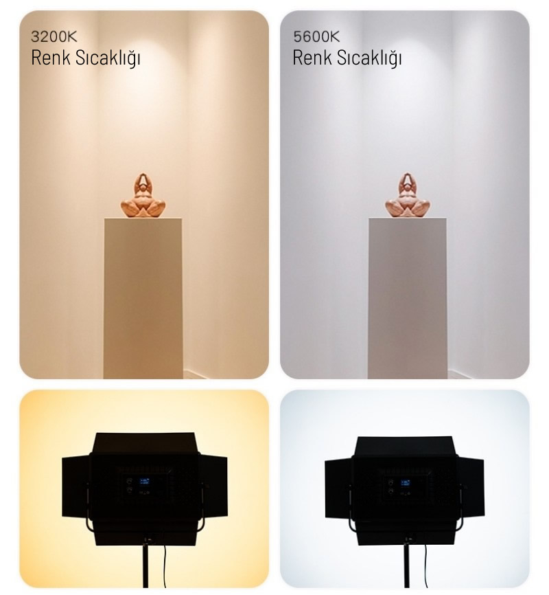 GDX P500C BiColor Profesyonel Led Panel Video Stüdyo Işık