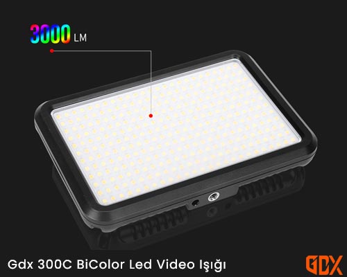 Gdx 300C BiColor Led Video Işığı