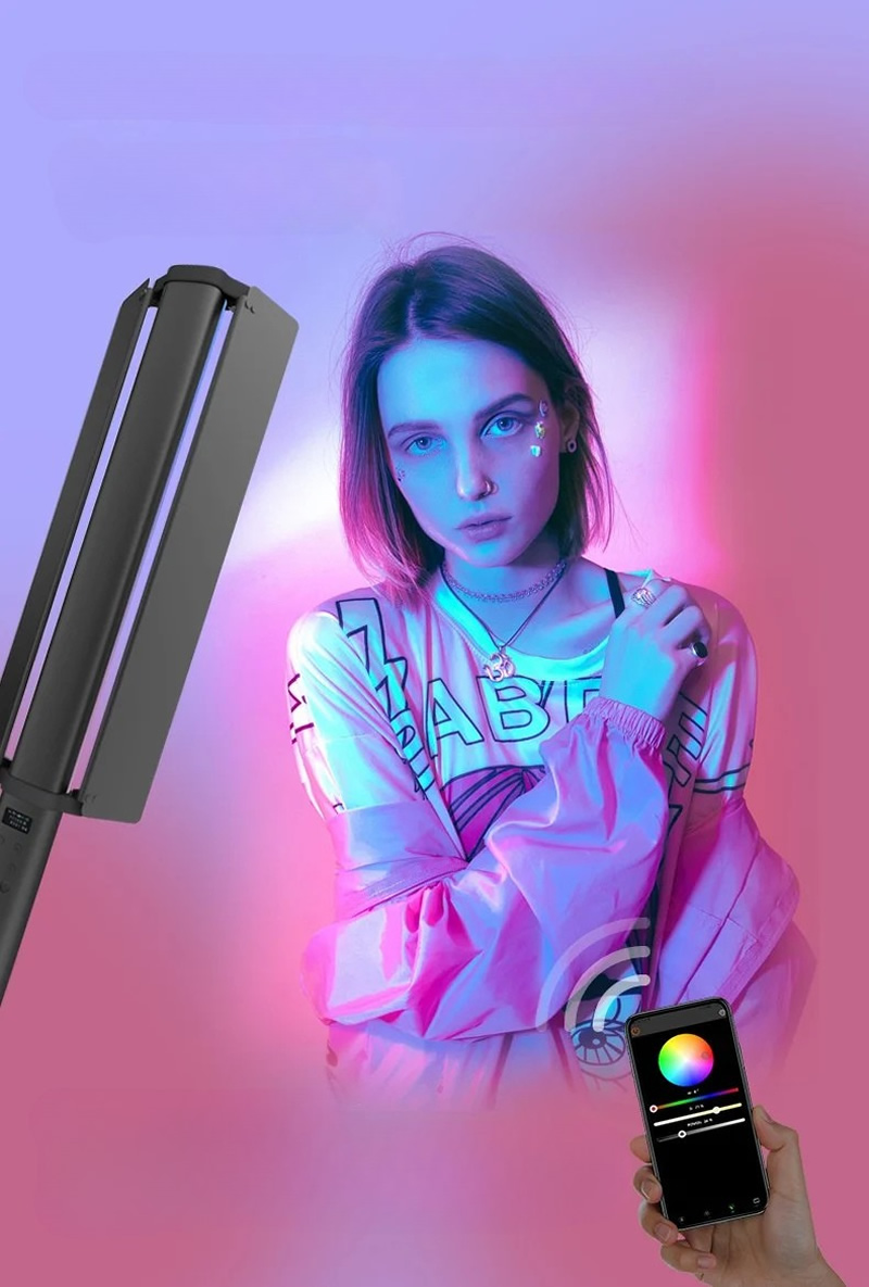 Gdx LP550 RGB Led Şarj Edilebilir Fotoğrafçılık ve Video için Renkli Işık Çubuğu