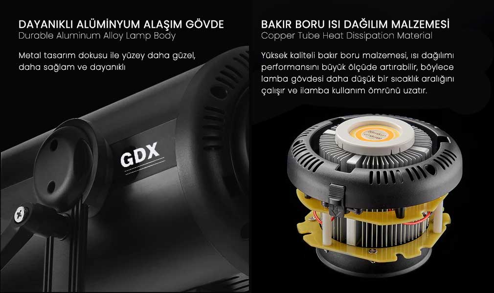 Gdx Exc-180RGB-II  Rgb Led Video Işığı 