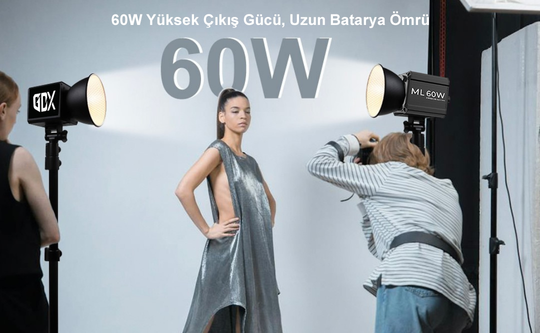 Gdx ML60W Bicolor Video Led Sürekli Işık