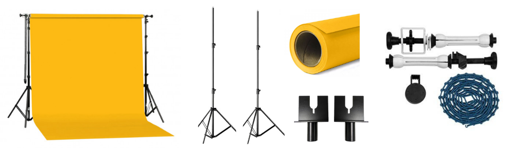 Gdx Seyyar Taşınabilir Deep Yellow Kağıt Fon
