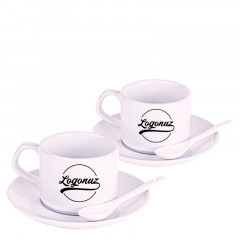 logolu çay fincanı