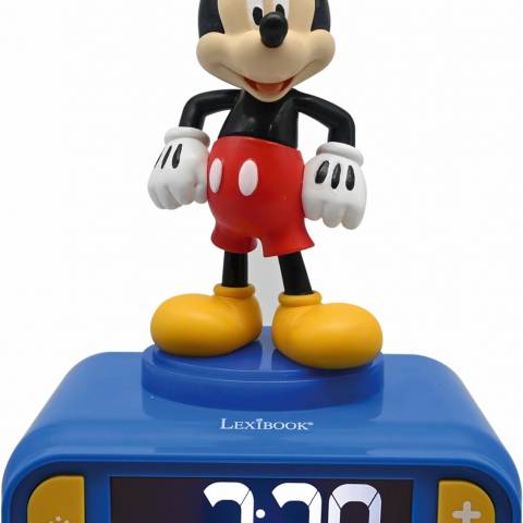 LEXIBOOK Nintendo Super Mario Digital Alarm Clock for Kids-Snooze  Function-Superhero Sound Effects-Children Boys, Blue/Red, T.Única