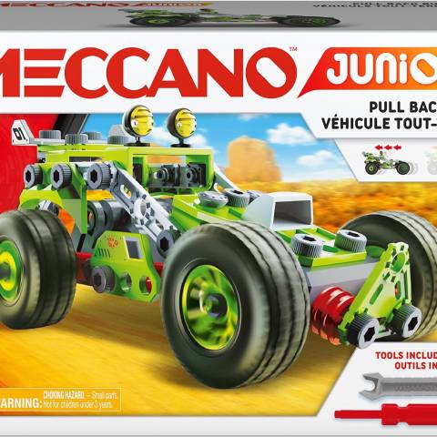 Meccano Junior, Front Loader Tractor with Moving Parts and Real Tools, Toy  Model Building Kit, STEM Toys for Kids Ages 5 and up