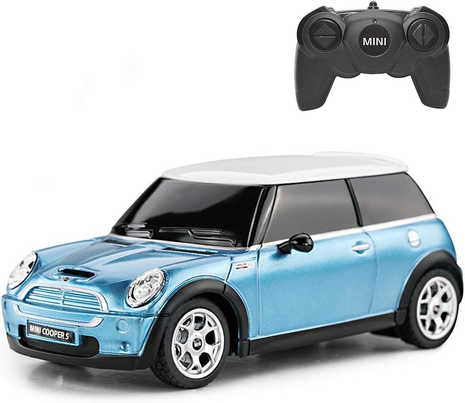 Mini Cooper Remote radyo Controlled Car 1 24 l ekli model Electric Toy R C Blue by Rastar