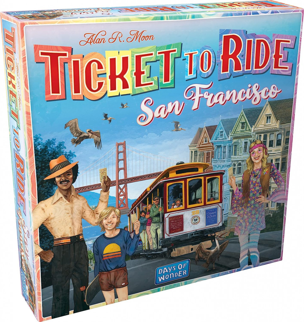 Ticket to Ride San Francisco Board Game | Train Route-Building Strategy  Game | Fun Family Game for Kids and Adults | Ages 8+ | 2-4 Players |  Average Playtime 10-15 Minutes | Made by Days of Wonder