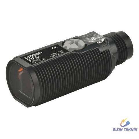 Photoelectric sensor, M18 threaded barrel, plastic, red LED, diffuse, 100 mm, PNP, Light-ONDark-ON, M12 connector