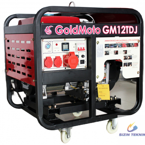 GoldMoto GM12TDJ Dizel Jeneratör 10kVA Trifaze Marşlı