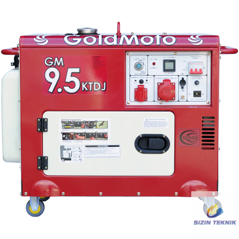 GoldMoto GM9.5KTDJ Dizel Jeneratör 8.7Kva Trifaze Marşlı Kabinli