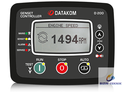 Datakom D200MK2MPU Jeneratör Kontrol Cihazı