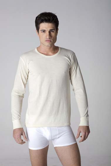 1003 %100 Yün Uzun Kol Fanila WOOLMARK