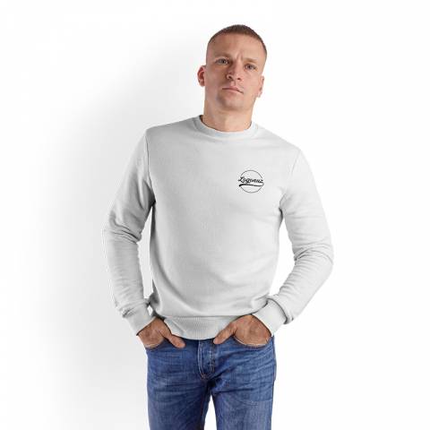 Baskılı Beyaz Sweatshirt