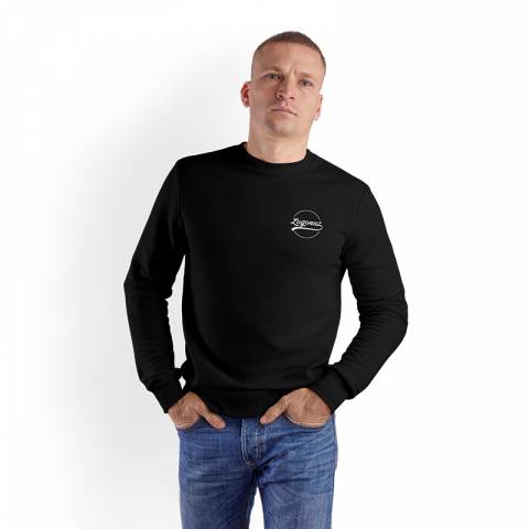 Baskılı Siyah Sweatshirt