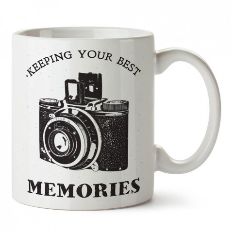 En Güzel Anılarınızı Saklayın tasarım baskılı porselen kupa bardak modelleri (mug bardak). Kahve kupası.