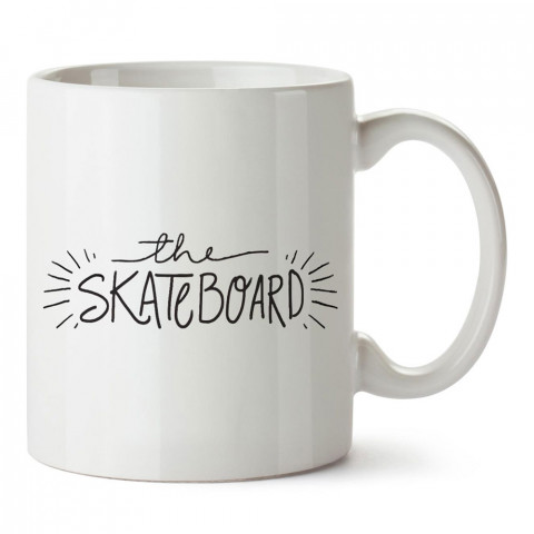 The Skateboard Kaykay tasarım baskılı porselen kupa bardak modelleri (mug bardak). Kaykaycılara ve patencilere en güzel hediye. Kahve kupası.