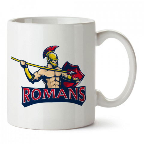 Romans Romalılar ​tasarım baskılı porselen kupa bardak modelleri (mug bardak). Dövüş, savunma, savaş sanatları ile ilgili en güzel hediye. Kahve kupası.