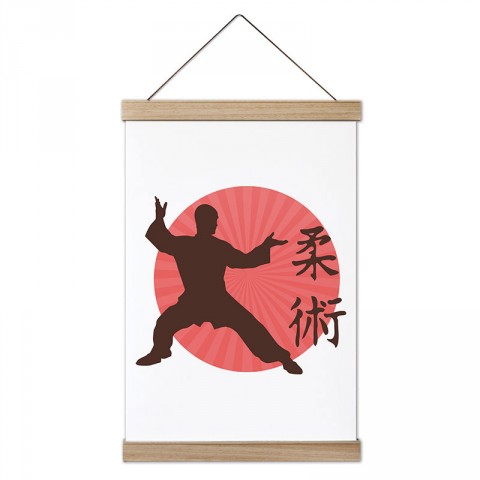 Shaolin Dövüşçüsü tasarım dekoratif ahşap çerçeveli kanvas poster tablo modelleri. Dövüşçüye en güzel hediye modern kanvas poster duvar tabloları.