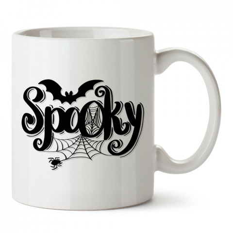 Spooky Ürkütücü Yarasa Halloween tasarım baskılı halloween kupa bardak (mug bardak). Cadılar Bayramına özel hediyeler. Cadılar bayramı hediyesi. Halloween hediyesi.